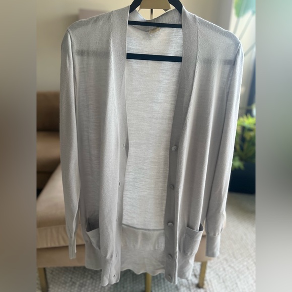 J. Crew Other - J.Crew Lightweight Greige Long Cardigan | Size XL